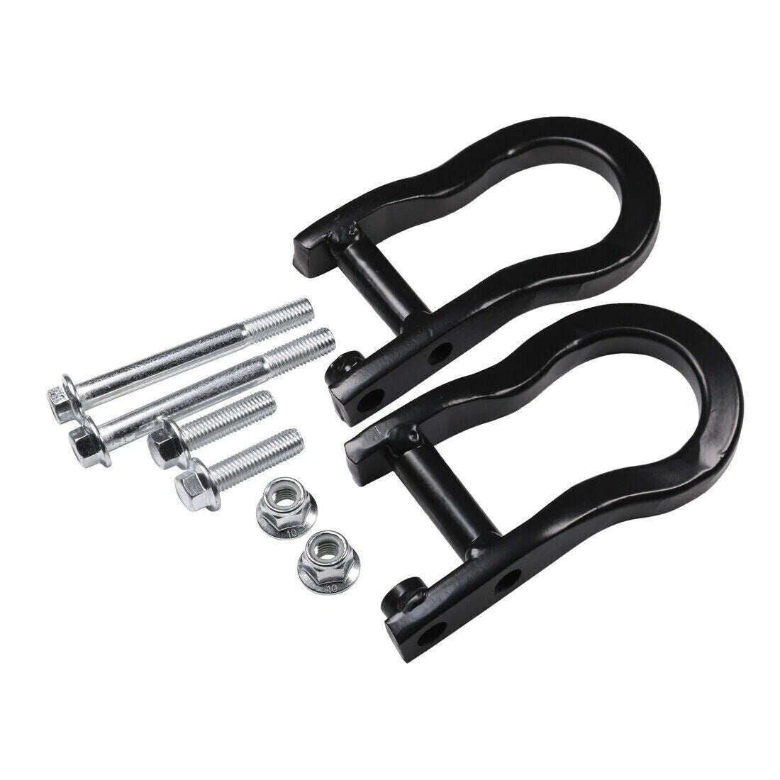 2Pcs Black Tow Hooks for Chevrolet GMC Silverado Sierra 1500 (2007–2019) 84072463