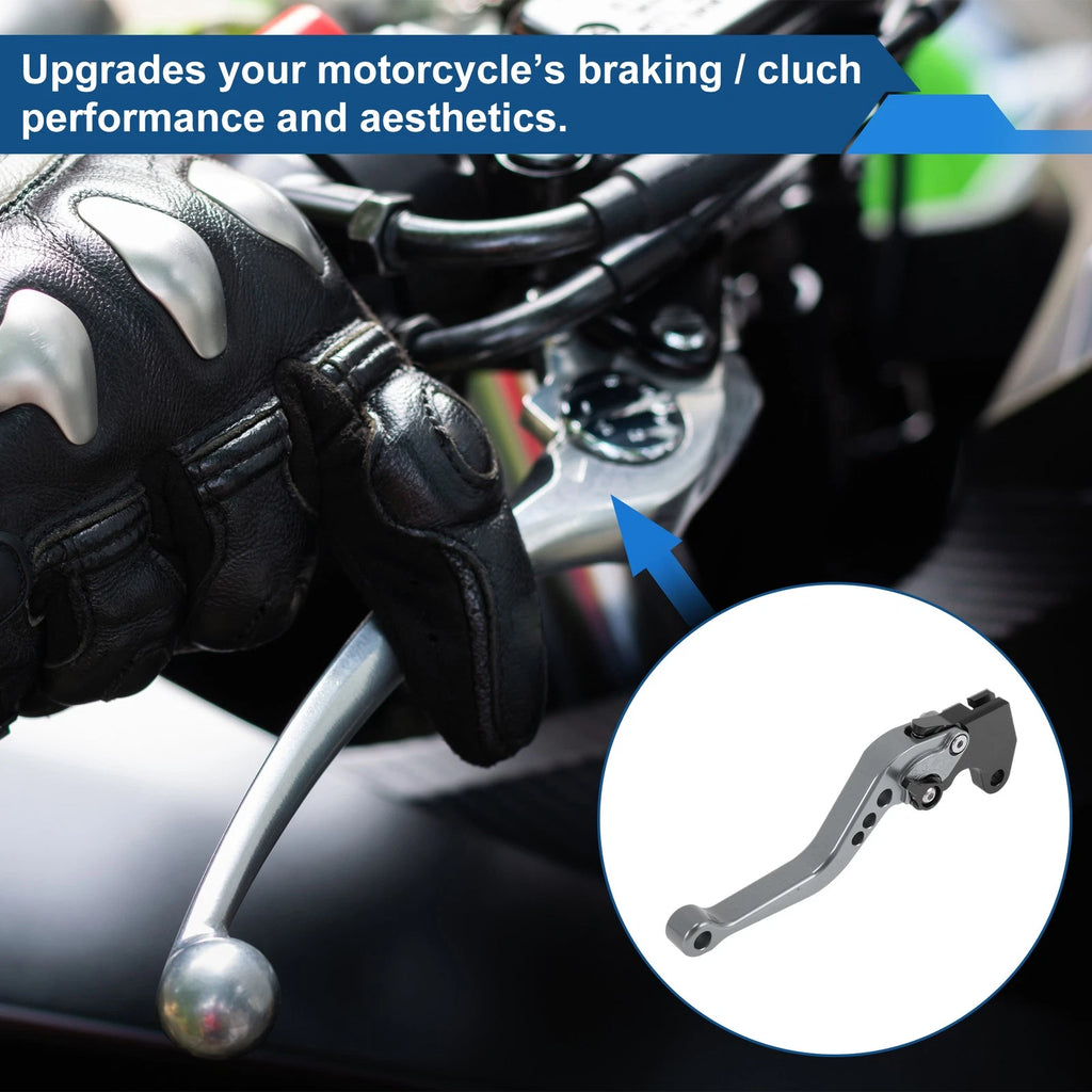 Short Brake Clutch Levers for Suzuki GSX-8R (2023–2025) Aluminum Alloy Titanium Tone