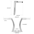 2" Hanger Bar Handlebar Risers for Harley Sportster Softail Touring