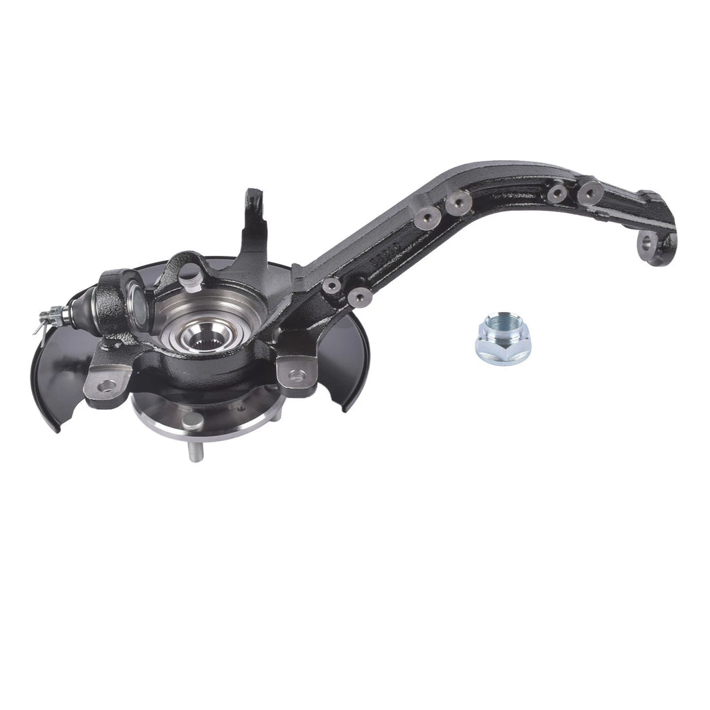 Steering Knuckle for Honda Accord (2003–2007) Black Front Left 4-Stud