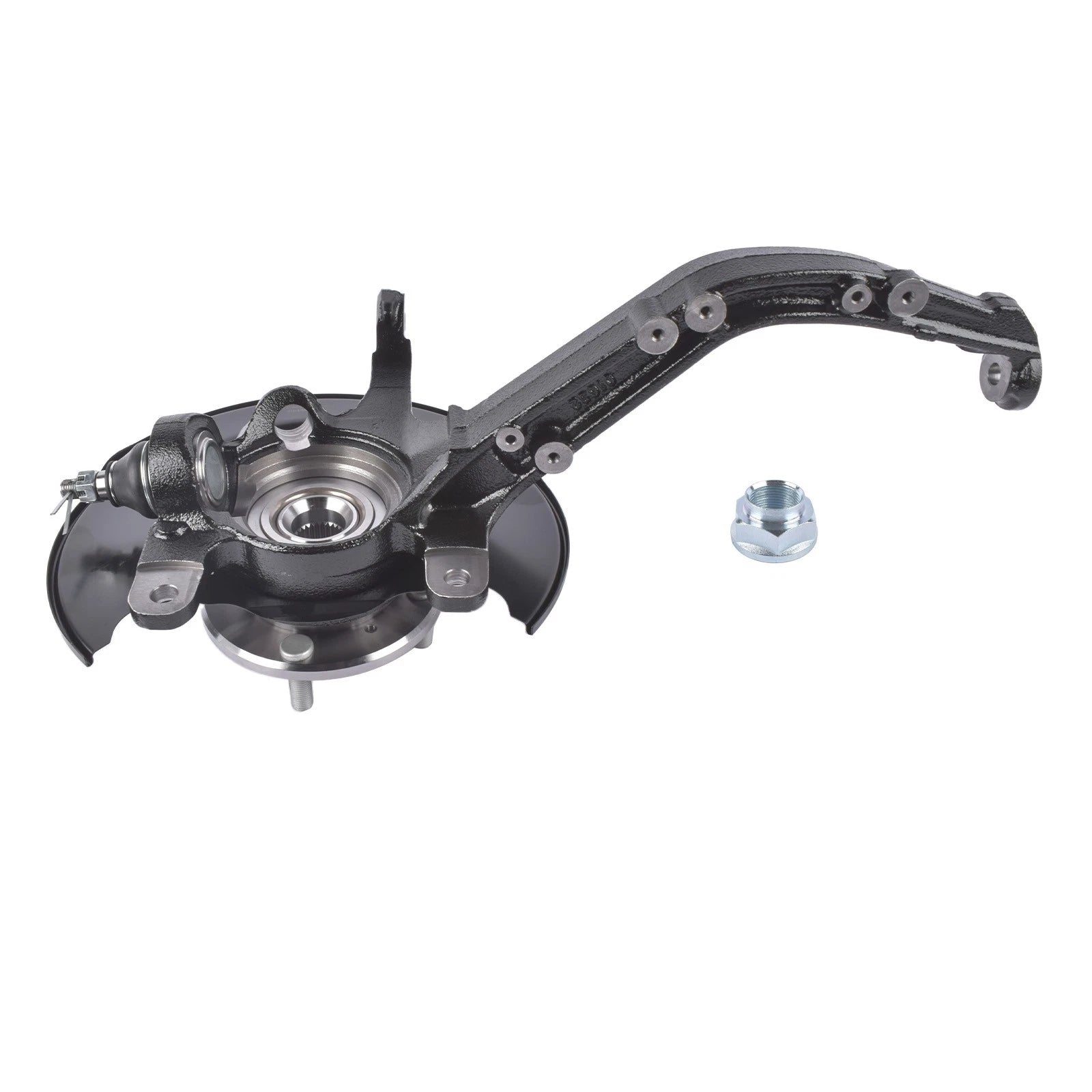 Steering Knuckle for Honda Accord (2003–2007) Black Front Left 4-Stud