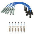 NGK 7mm Wire Set & Bosch Platinum Spark Plug Kit for Caravan Pacifica (2004–2008)
