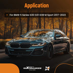Gloss Black M5 CS Diffuser LED for BMW 5 Series G30 G31 (2017–2023)