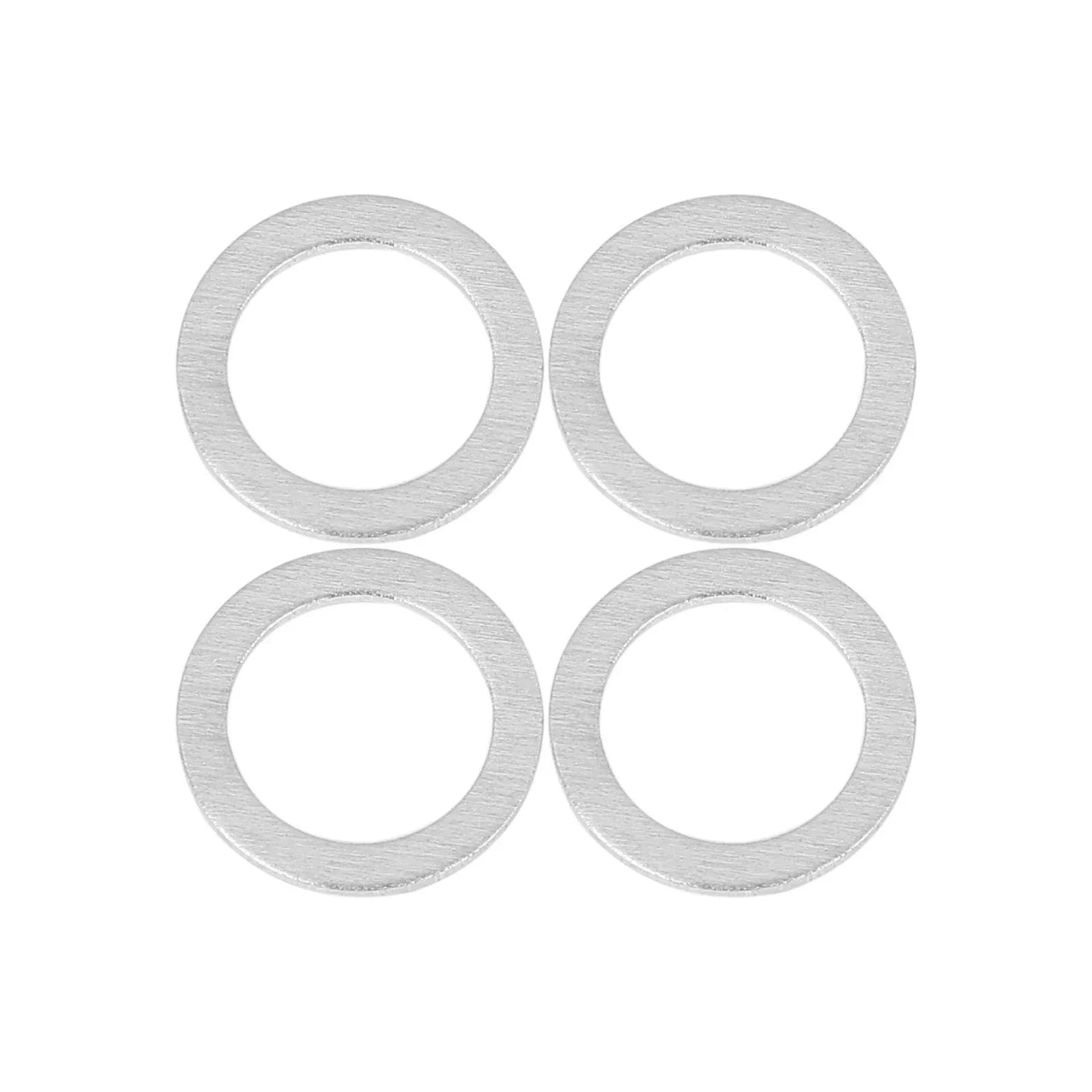 10 x M14 Silver Tone Oil Drain Plug Gaskets for Hyundai (21513-23001)