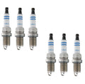 Set of 6 Bosch Double Iridium Spark Plugs for ES250 Galant Camry L6 V6