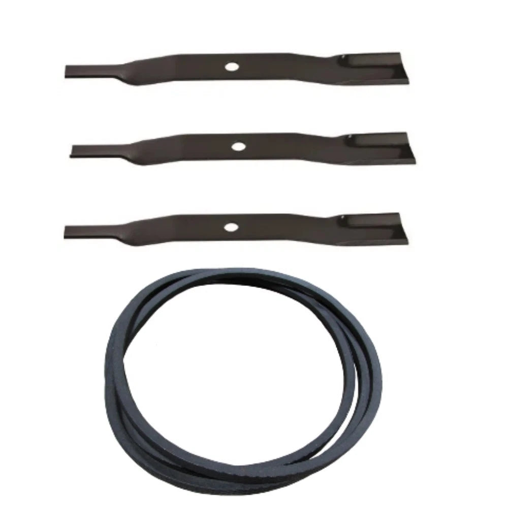 Set of 2 Lawn Mower Blades & Belt for Land Pride FDR1672