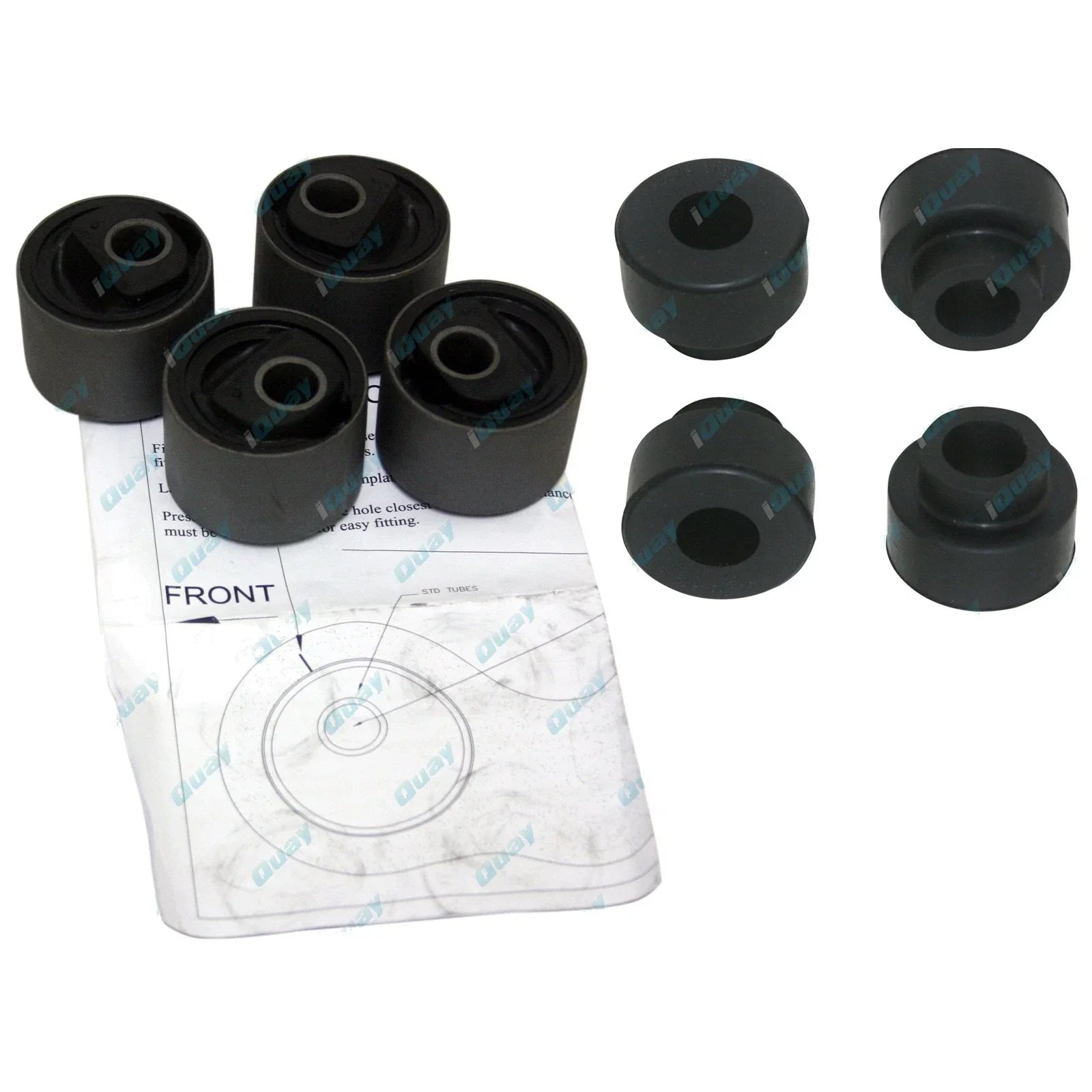 Front Radius Arm Castor Correction RUBBER Bush Kit for Patrol GQ Y60 GU GR Y61