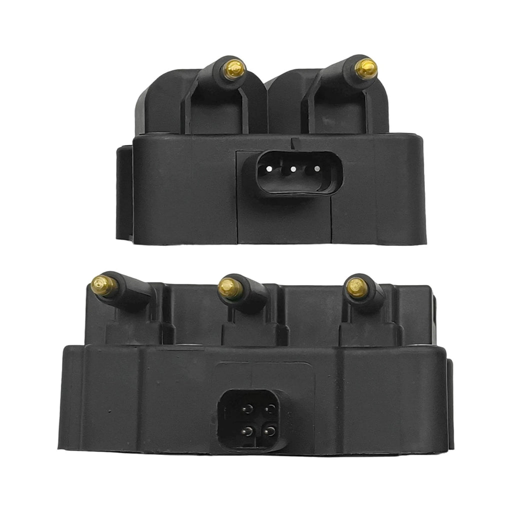 Set of 2 Ignition Coils & 10 Iridium Spark Plugs for Dodge Ram 2500 3500 (1994–1996)