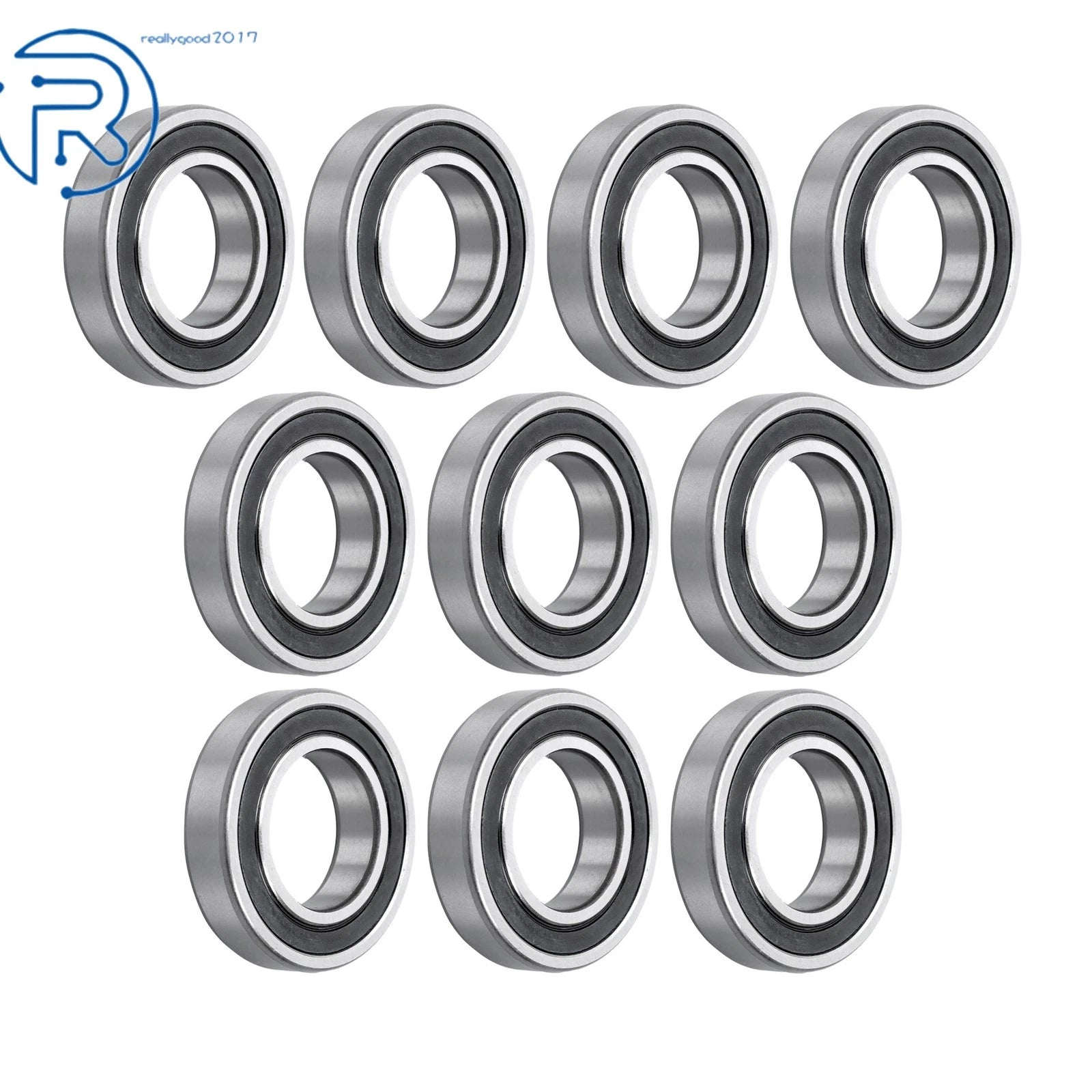10X R20-2RS Ball Bearing for Various Applications (1-1/4" ID, 2-1/4" OD)