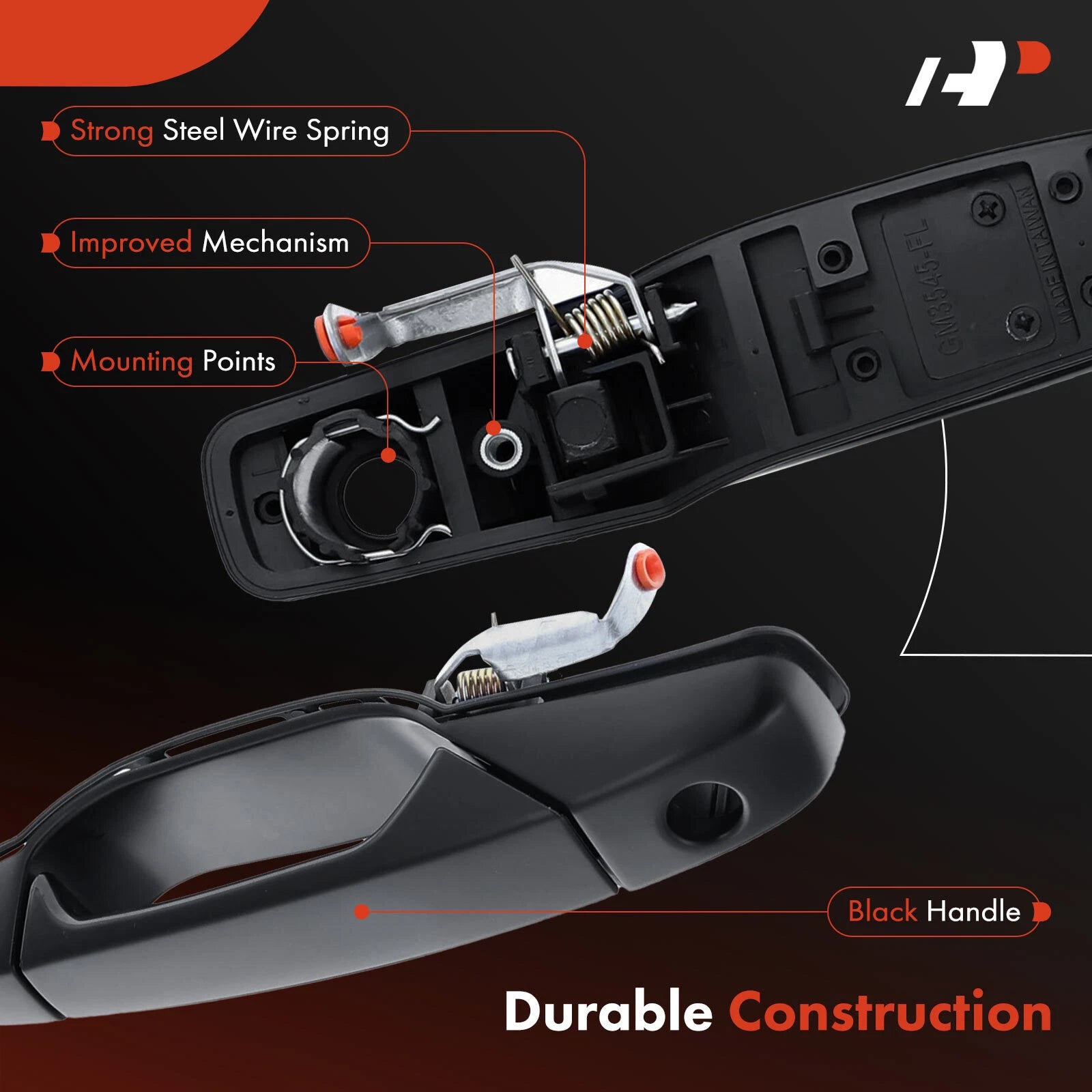 2X Front Exterior Door Handle for Chevrolet Silverado GMC Sierra (2007–2014)