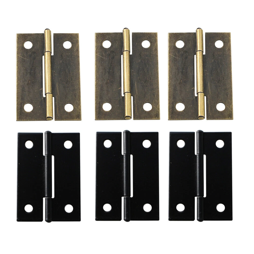6Pc Mini Hinge for Dollhouse Jewelry Chest Craft Cabinet (45x31mm)