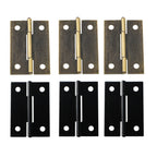 6Pc Mini Hinge for Dollhouse Jewelry Chest Craft Cabinet (45x31mm)