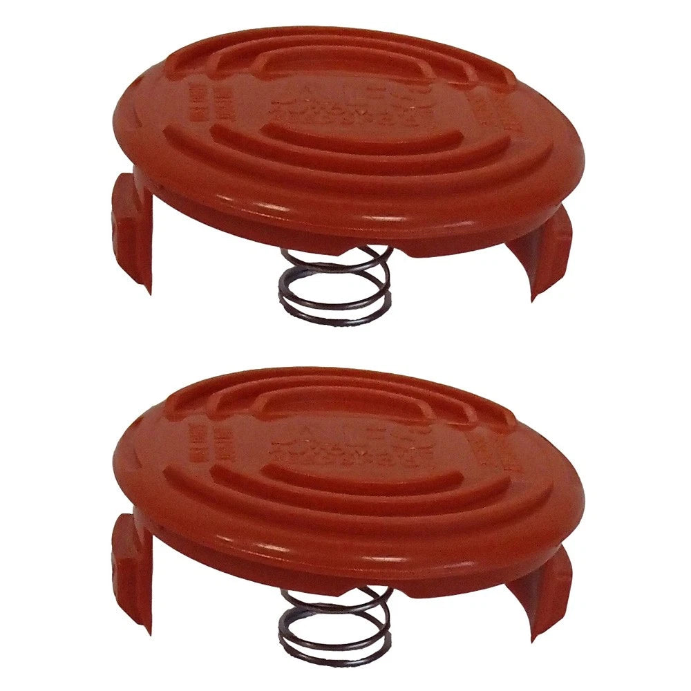 2 Trimmer Spool Cap w/ Spring RC-100-P for Black Decker GH400 GH500 GH600 CST2000