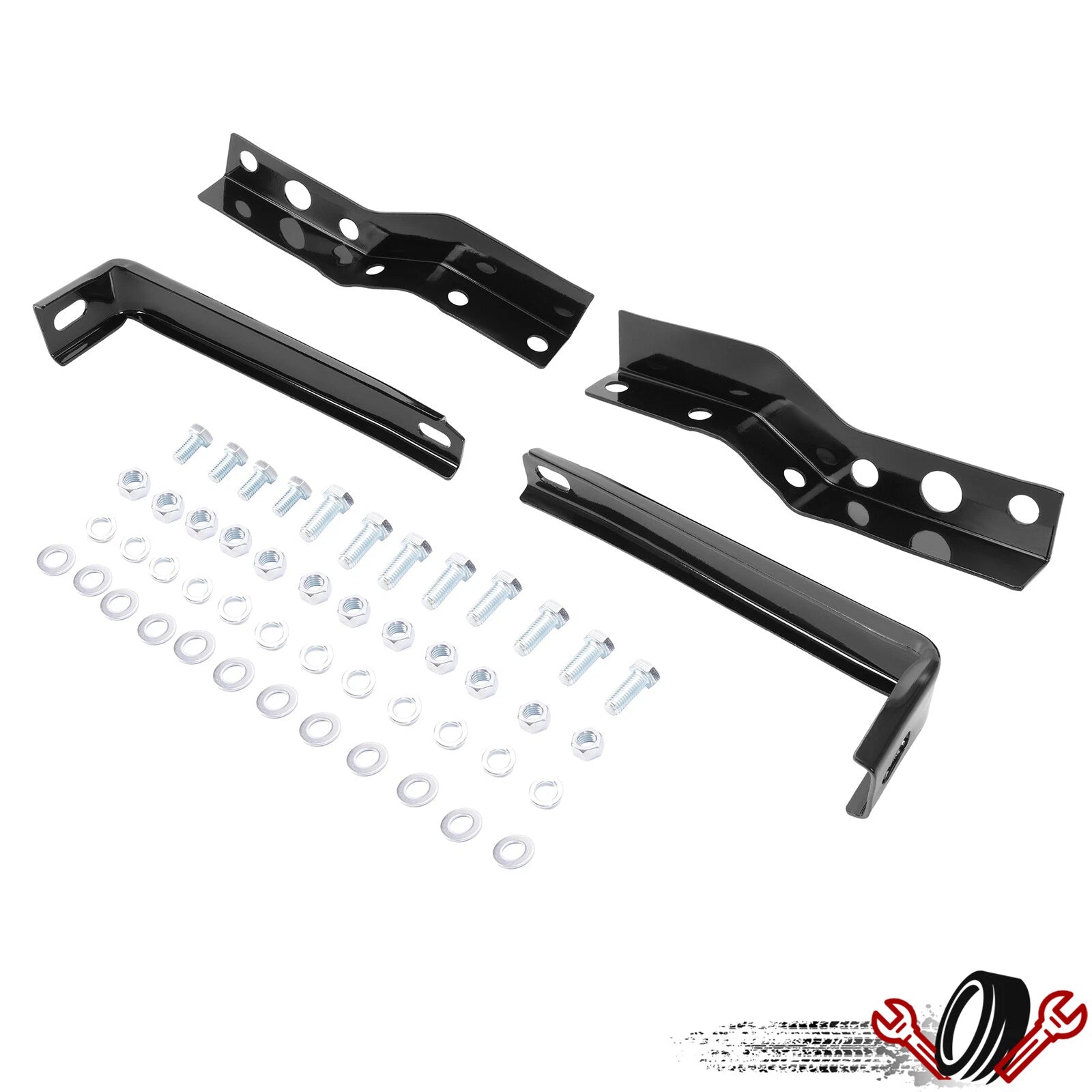 Set of 2 Rear Step Bumper Brackets for Ford Ranger (1993–2011)