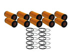 Set of 10 Engine Oil Filters for Audi Porsche Volkswagen V6