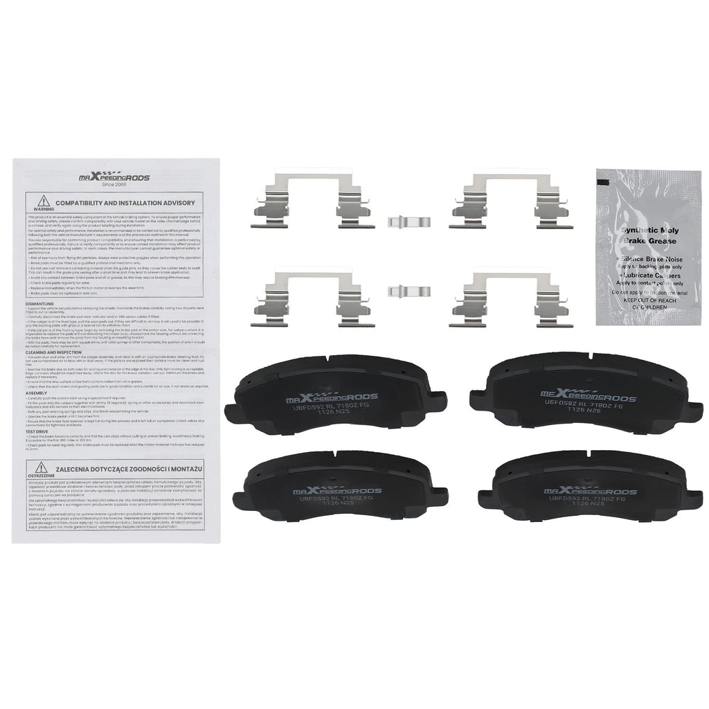 Front Ceramic Brake Pads Kit for Chrysler Sebring (2001–2005)