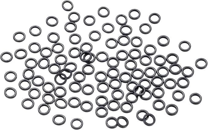 100 Stainless Steel Tippet Connectors 2.5mm OD 2mm ID for Leader Rigging