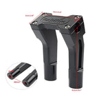 Black 6'' Pullback Handlebar Risers Clamp for Harley 1'' Handlebar