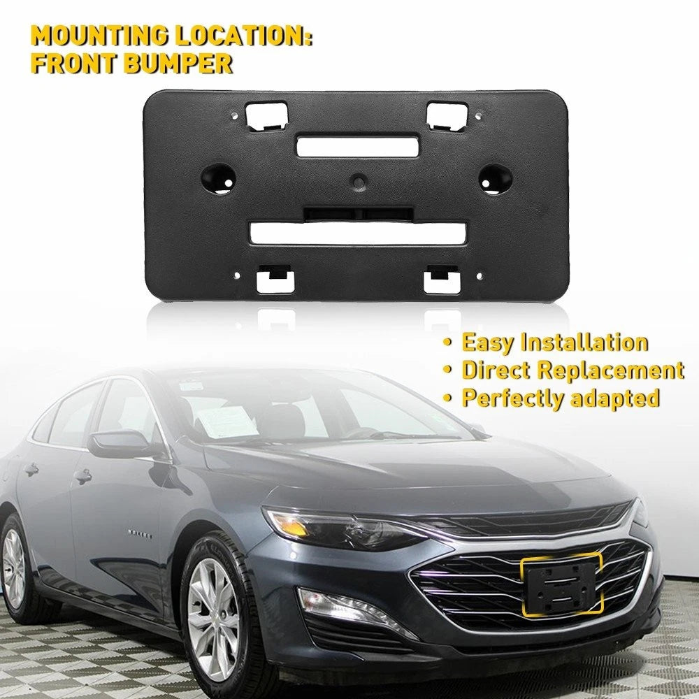 Front License Plate Frame Holder Bracket for Chevrolet Malibu (2019–2023) EPY