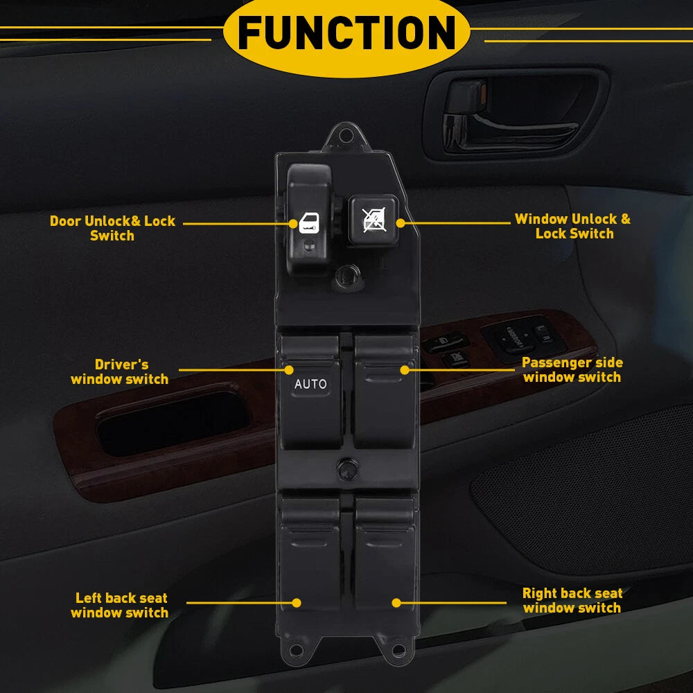 Power Window Switch for Toyota Corolla Avalon Camry (1997–2002)