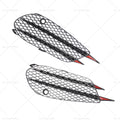 Pair Front Bumper Fog Lamp Grille for Mercedes-Benz C-Class W205 (2015–2018)