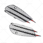 Pair Front Bumper Fog Lamp Grille for Mercedes-Benz C-Class W205 (2015–2018)