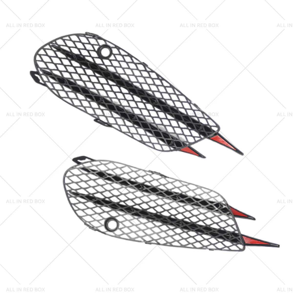 Pair Front Bumper Fog Lamp Grille for Mercedes-Benz C-Class W205 (2015–2018)