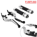 Silver Extendable Brake Clutch Levers Grip Set for Triumph Speed Triple 675