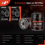 2X Engine Oil Filter for Chevy Malibu (2006-2010) Impala (2006-2011)
