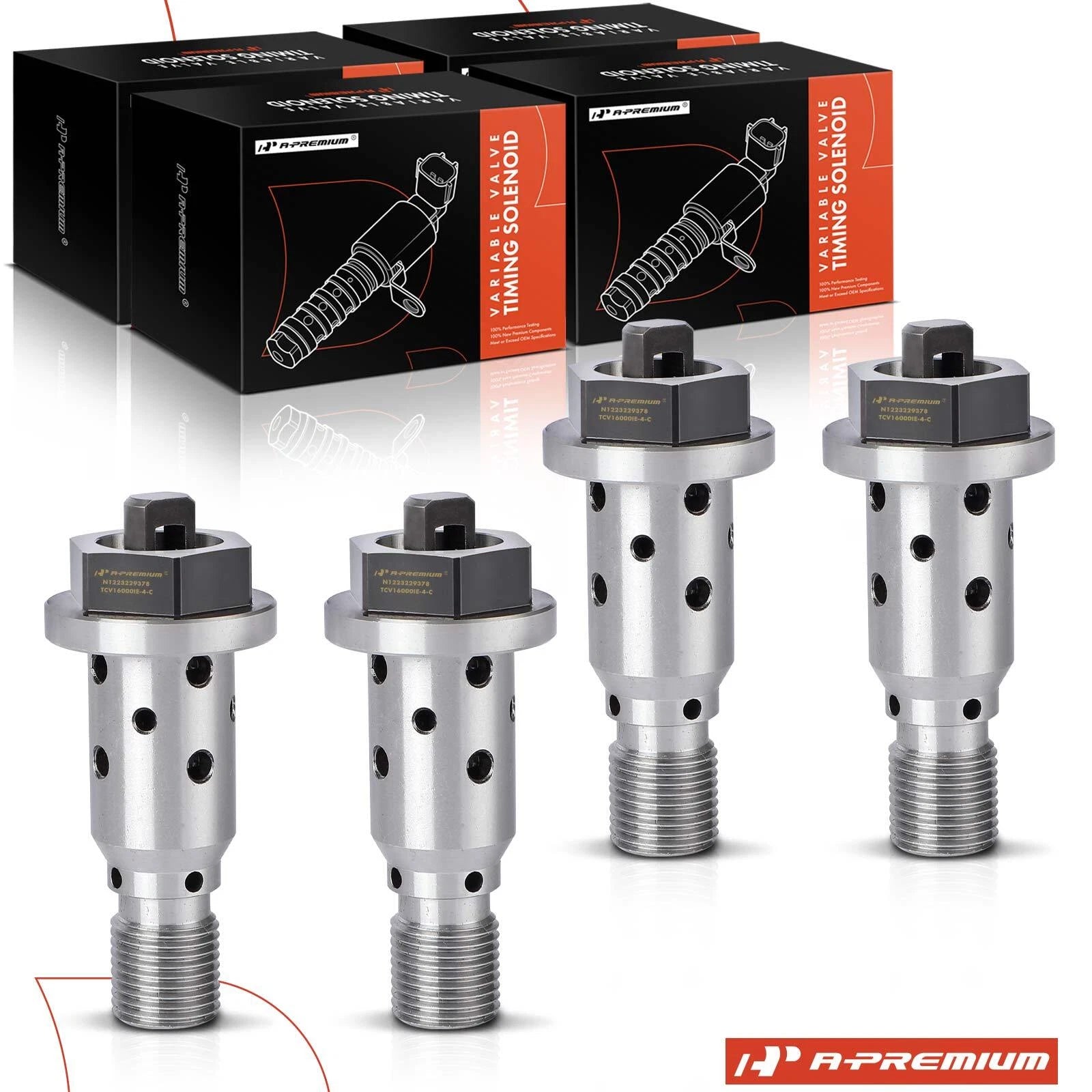 Set of 4 Variable Valve Timing Solenoids for Mercedes C/E/S/ML Class 