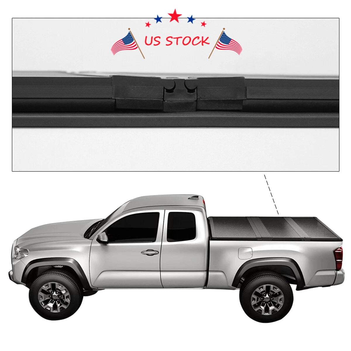 Hard Tri-Fold Tonneau Cover for Dodge Ram 1500 3500 2500 (2009-2018)