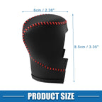 Gear Shift Lever Cover for Honda Civic (2022–2023) Black Faux Leather Red Line