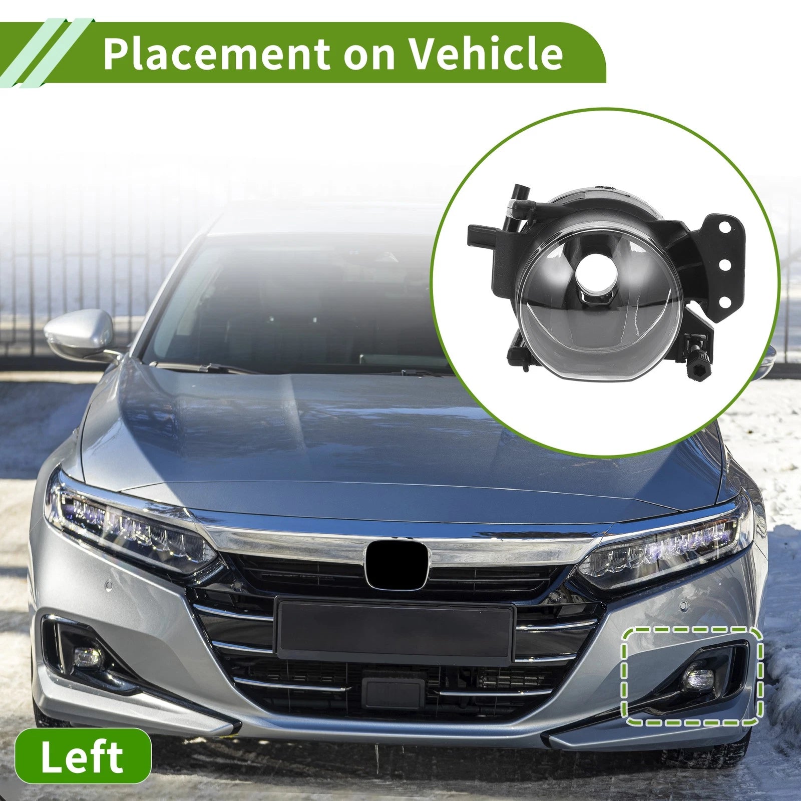 1 Pc Fog Light Grill for BMW 5 Series (2004–2008) No. 63176910791