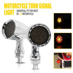 Front Bullet LED Run Turn Signal Lights for Kawasaki Vulcan VN 800 900 1500 1600