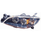 Replacement Driver Halogen Headlight Lens Housing for 2004-09 Mazda Mazda 3