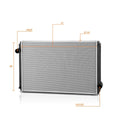 Aluminum Core 2-Row Cooling Radiator for International 2554/7600/9200i (1994–2007)