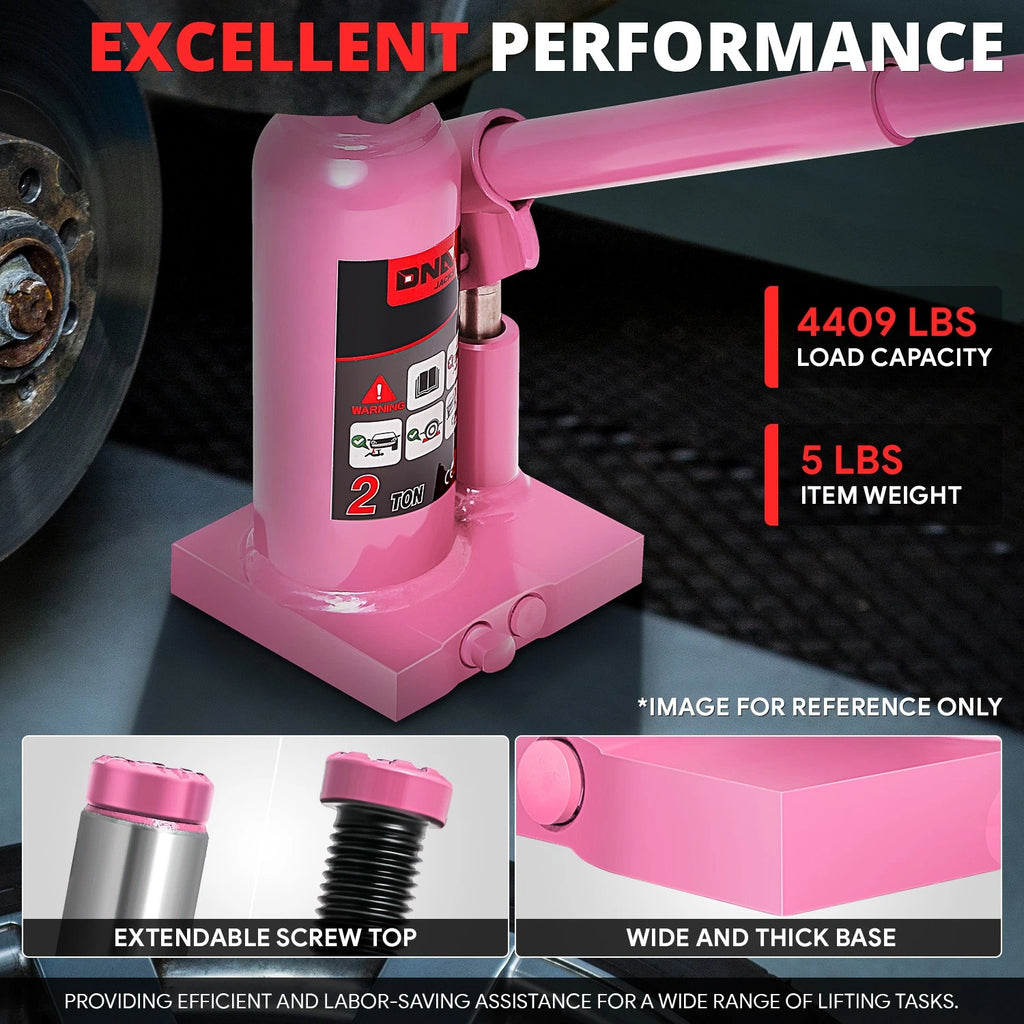 2 Ton Air Hydraulic Bottle Jack for Cars Trucks SUV (6.3"-11.8")