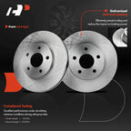 Front Disc Brake Rotors and Ceramic Pads for Chevrolet Malibu (2004–2008)