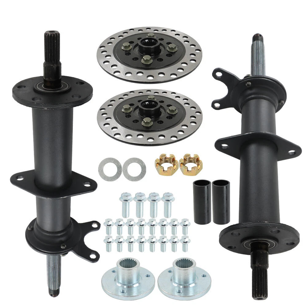 Rear Axle Kit with 3 Stud Hub for Go Kart Golf Cart ATV (Fits 5" Wheels)