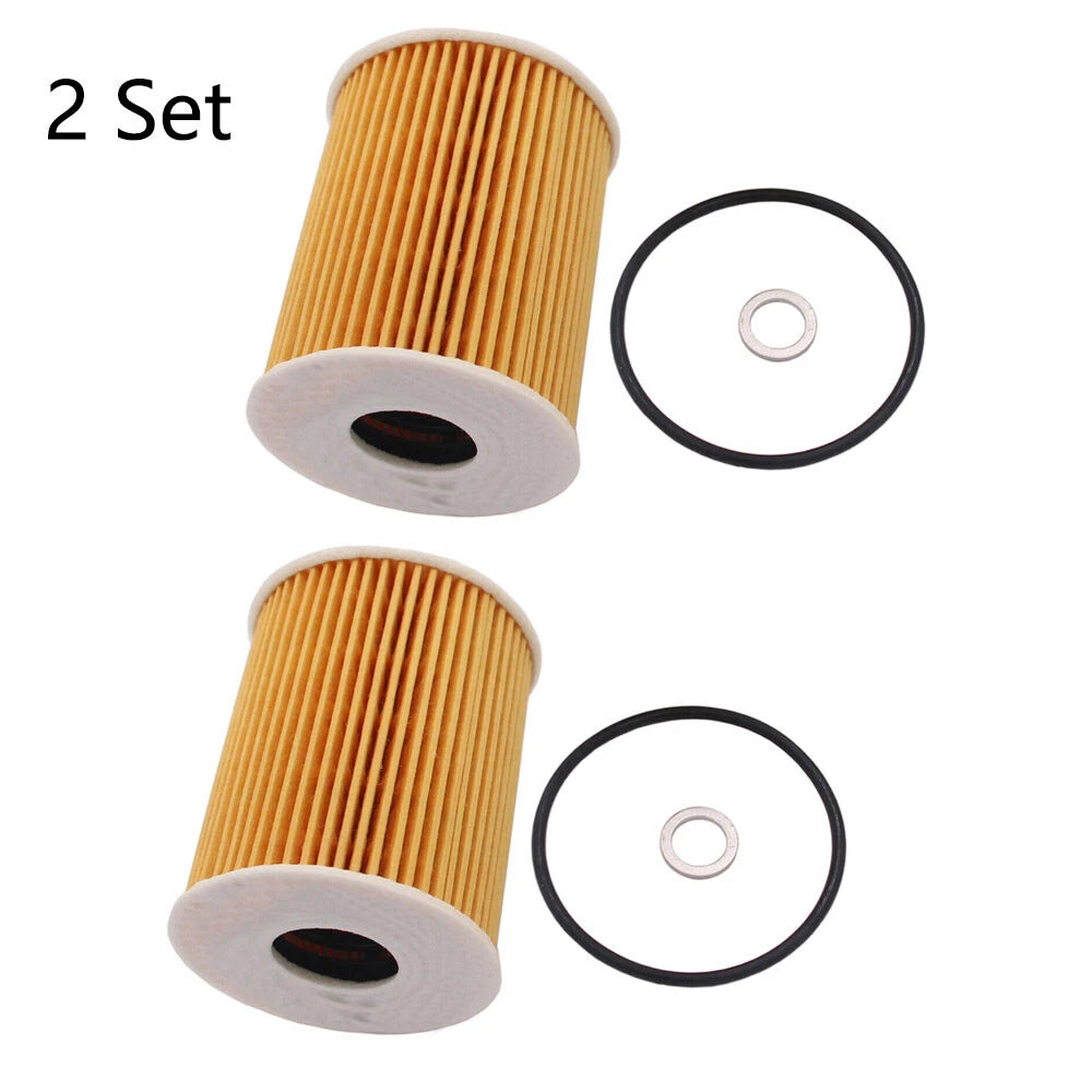 2Pcs Engine Oil Filter 26320-3CKB0 for Hyundai Genesis G80 (2015–2020)