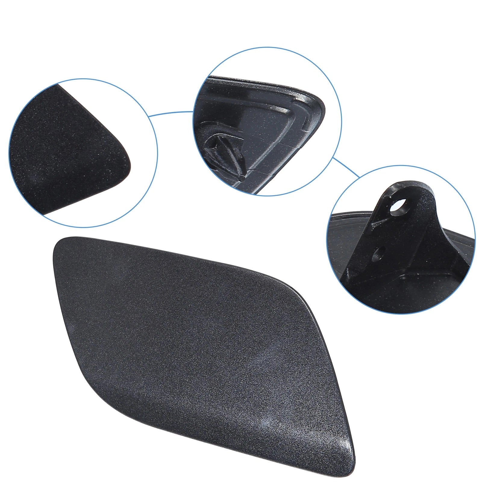 Front Right Headlight Washer Nozzle Cover for Audi Q7 (2007–2015) - Deep Gray