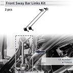 Front Stabilizer Bar Links No Bushing for Hyundai Santa Fe (2013–2018) No.K750659