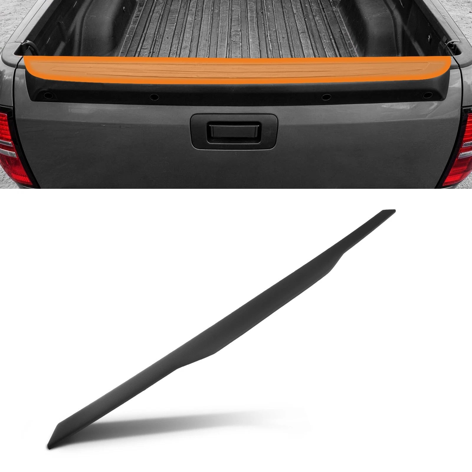 Black Tailgate Molding for Nissan Titan (2004–2012) 934867S200