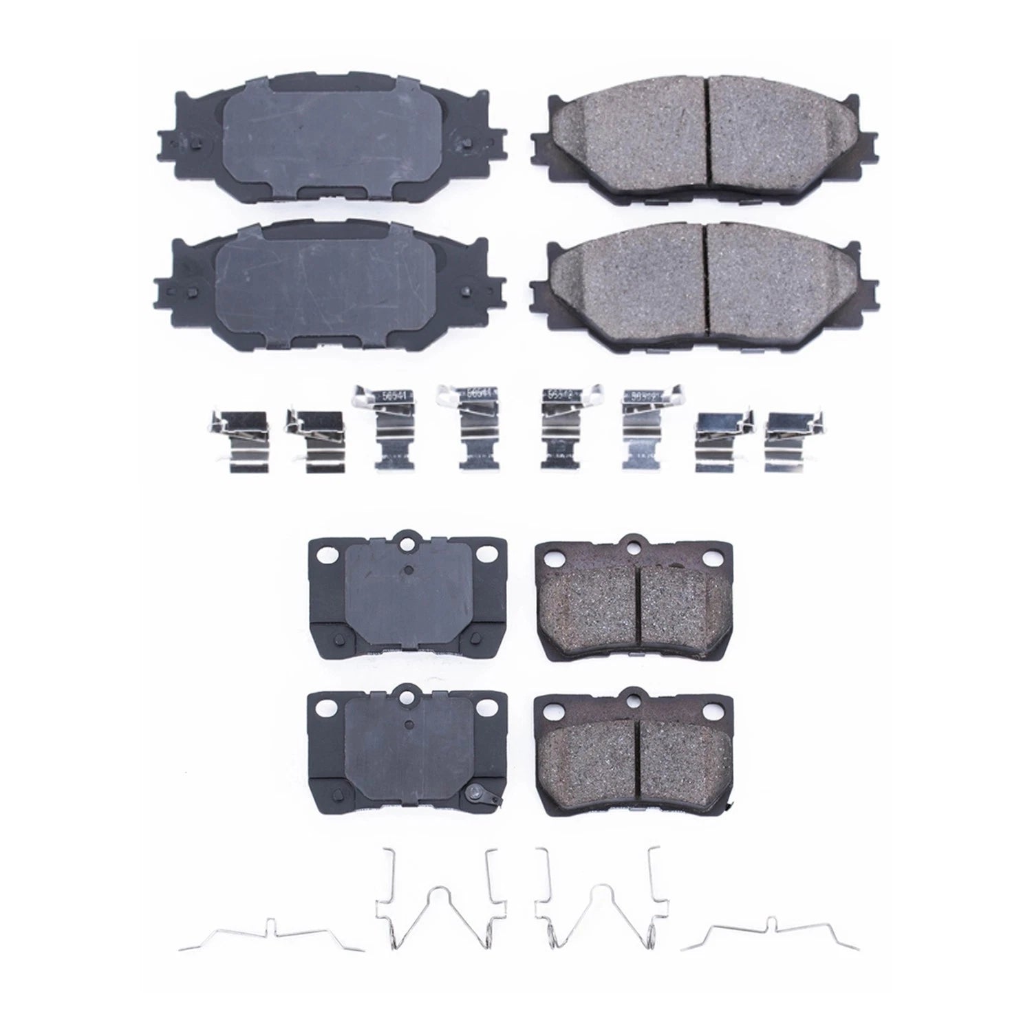 PowerStop Front & Rear Carbon Fiber Ceramic Brake Pads Kit for IS250 (2006–2015)