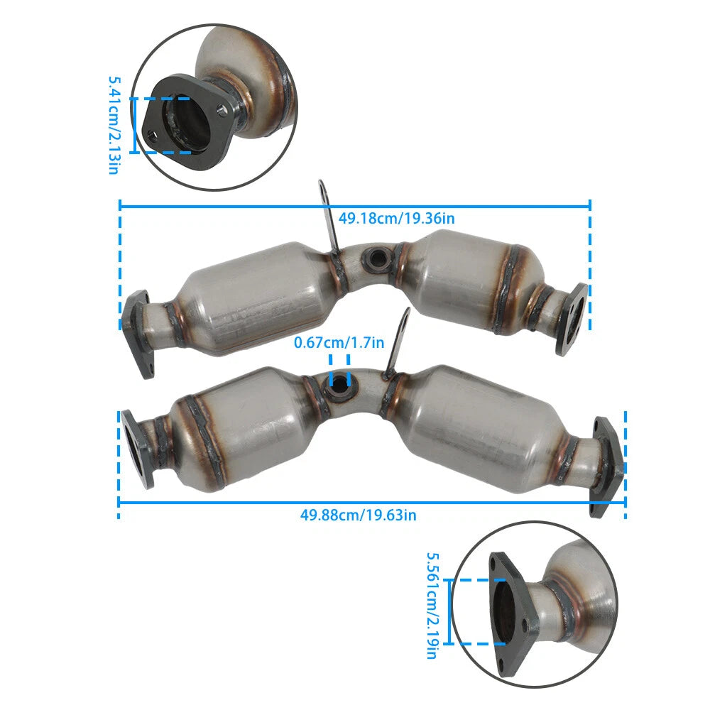 Set of 2 Catalytic Converters for Infiniti G35 (2007–2008) 3.5L