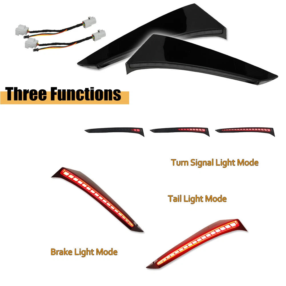 LED Rear Bumper Tail Lights for Toyota Sienna (2021–2023) Smoked