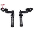 Diamond Arched FootPeg Kit for Harley Road King Sportster (1.25" Engine Guard)