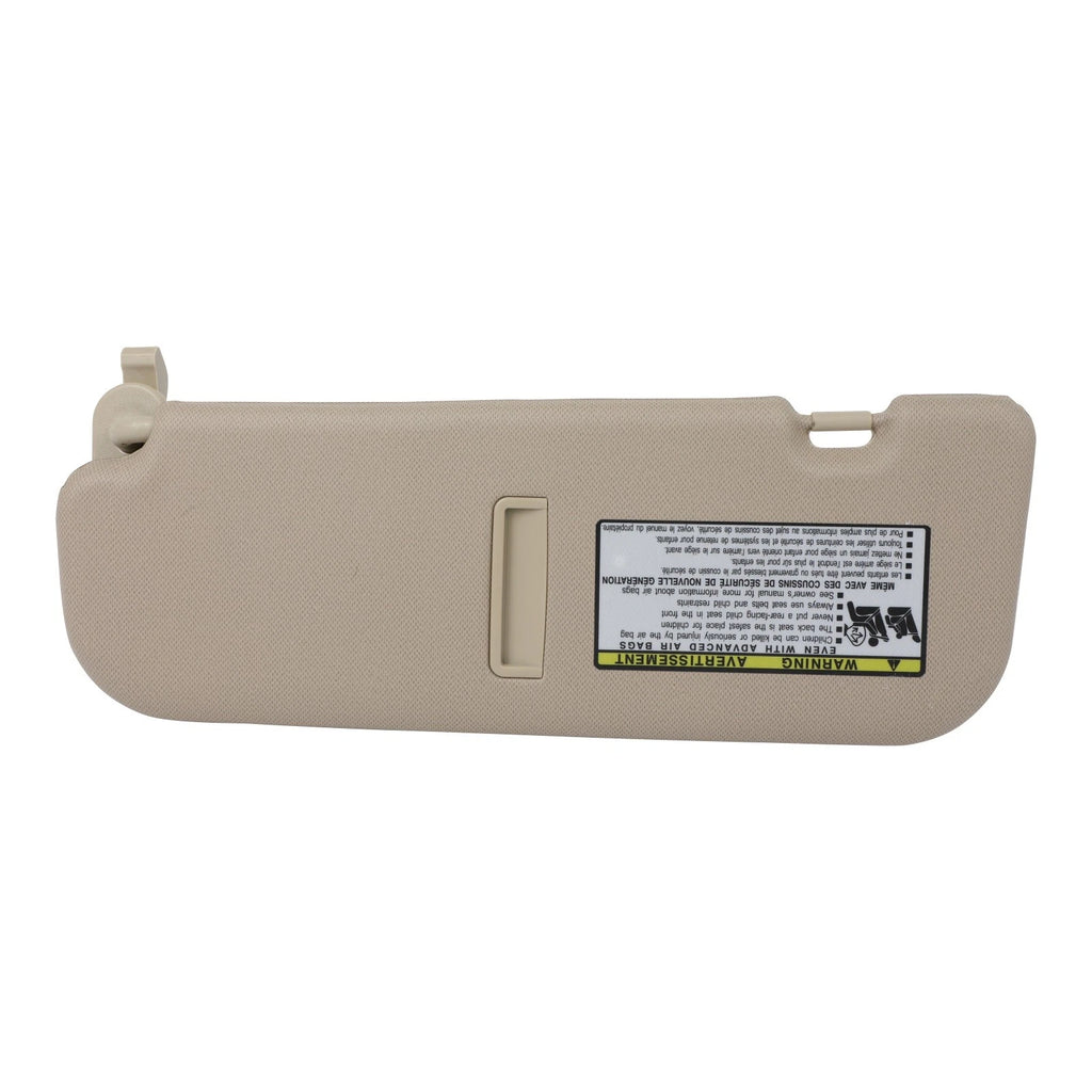 Passenger Side Sun Visor for Hyundai Elantra (2011–2014) Tan Beige