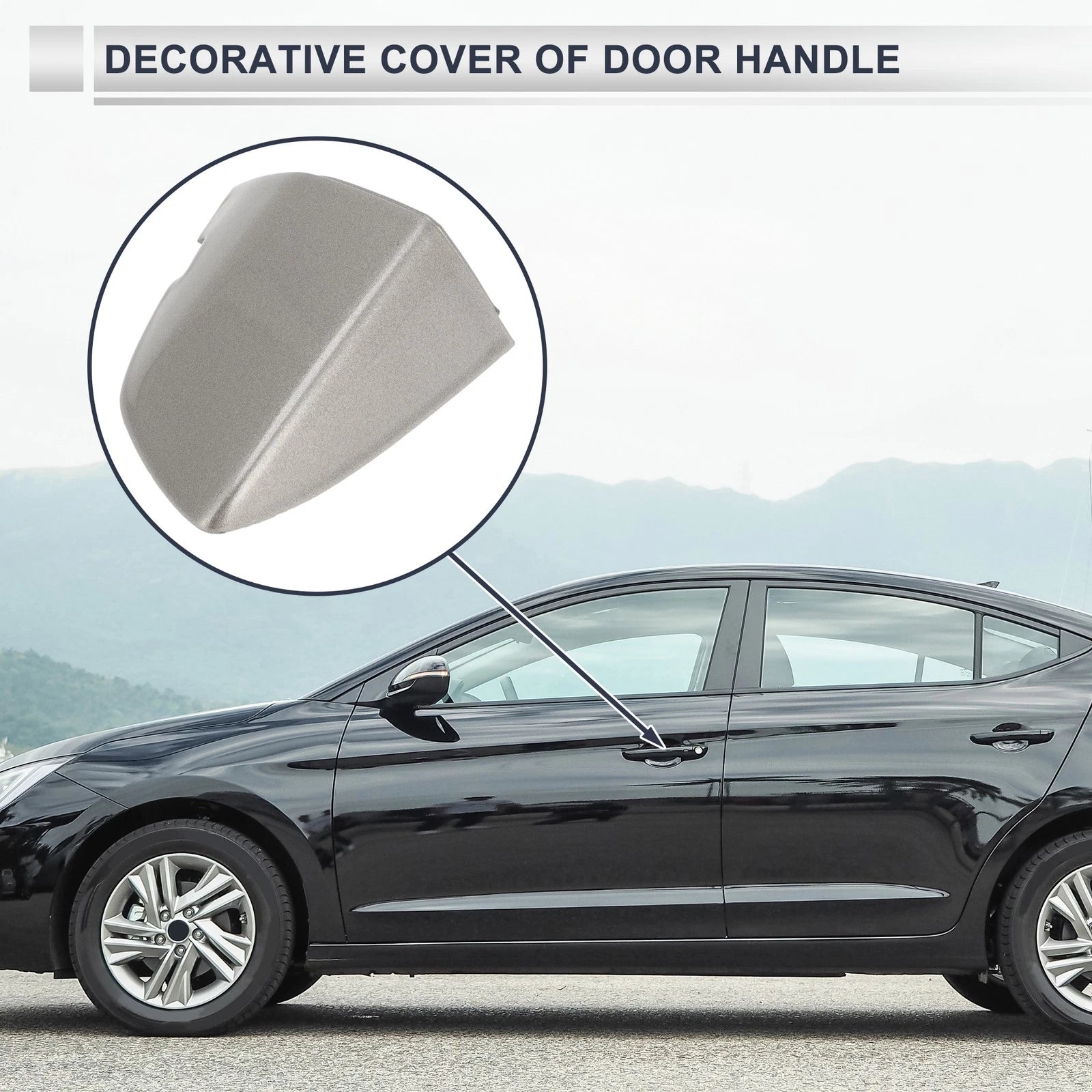 Front Left Door Handle Lock Cylinder Cover for Volkswagen Sagitta 
