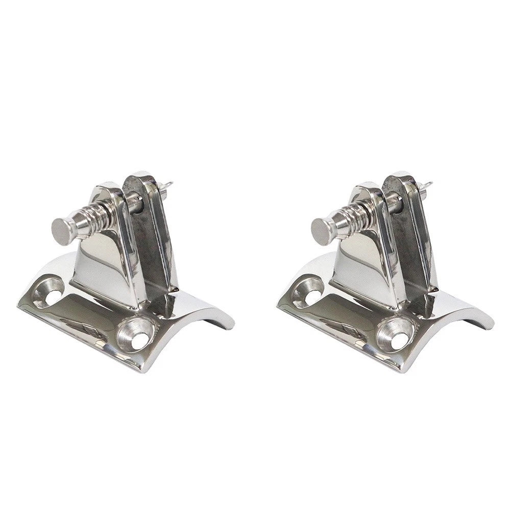 2X Marine Top Deck Hinges 316 Stainless Steel 7/8" 1" for Boats